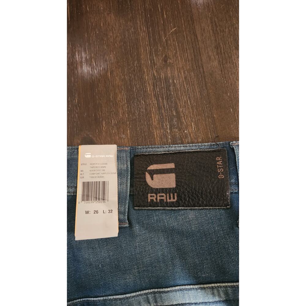 G-STAR Originals Raw Denim G-RAW 3D Roper x Loose Tapered Jeans Cargo 26x33 Blue - Picture 2 of 11